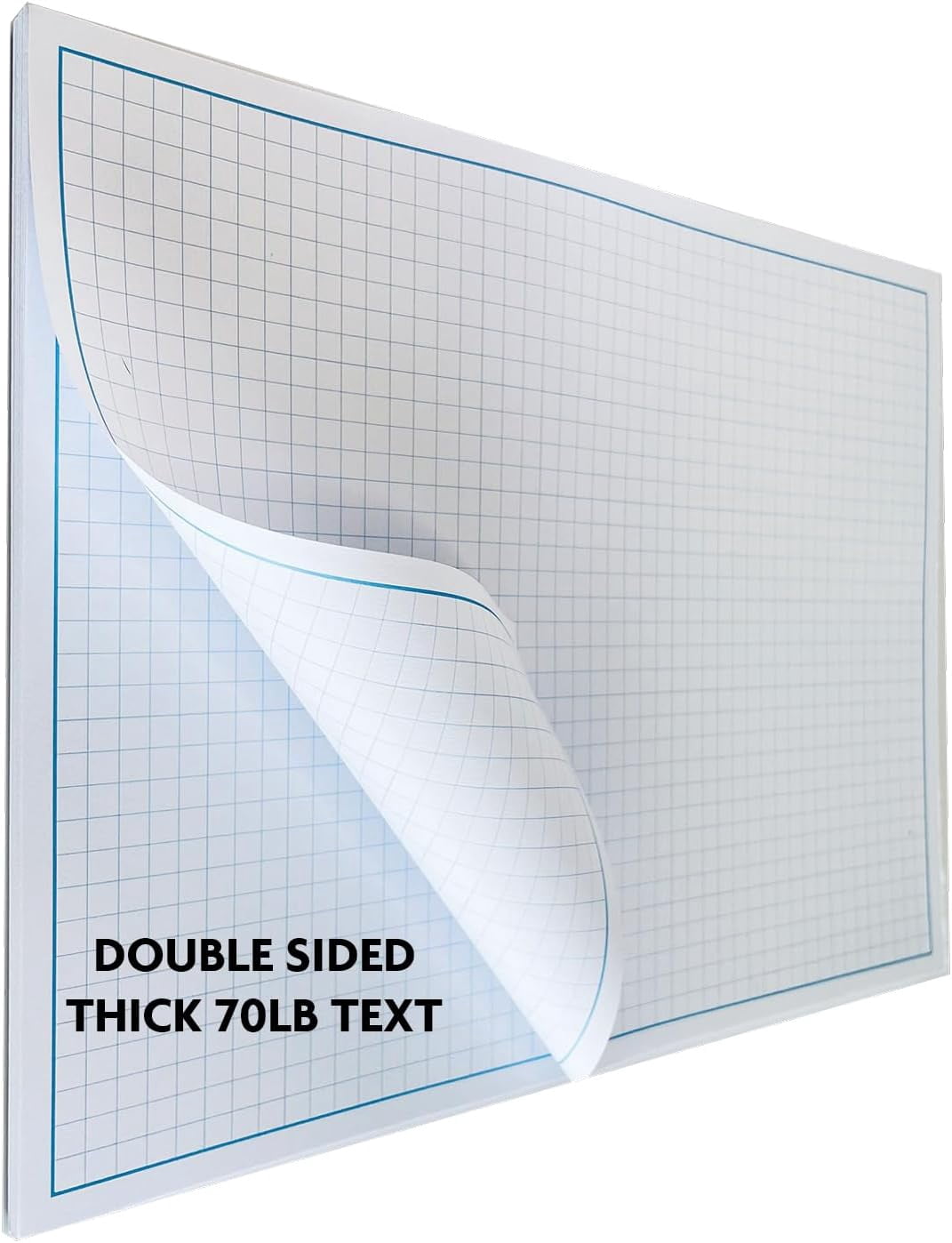 Reskid Blueprint and Graph Paper Pad - 50 Sheets Per Pad - 70lb Text - For Drawing, Designing, and More - Perfect Tool for Young Artists, Budding Designers, and Classroom Use (5, 12x18)