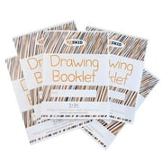 Reskid Drawing Paper Booklet (9 x 12 inches) - 48 Page, 5-Pack - Kids Drawing Paper Booklet, Coloring Art Booklet for Kids, Toddler Sketch Pads for Ages 3+