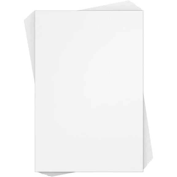 Reskid Poster Board, 22 x 28 Inches, 50 Sheets, Extra Thick 300GSM, White, Uncoated Surface Works Great With Paints, Pencils, Markers, and Crayons