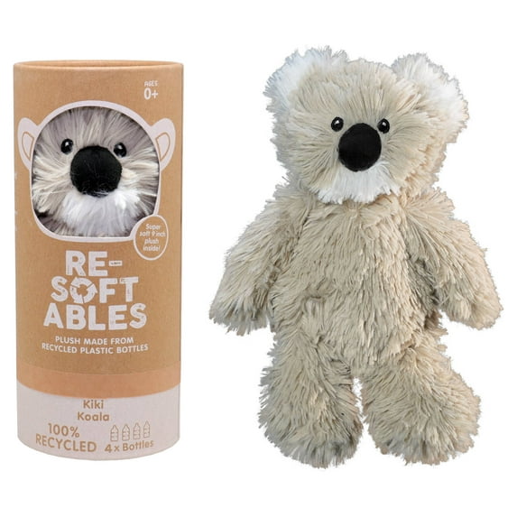 Resoftables Eco Friendly Plush – Kiki Koala. Made From 100% Recycled Materials, Sustainable Collectable Soft Toys
