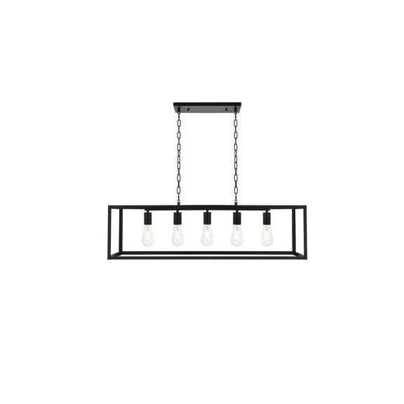 Resolute 5 light black Pendant