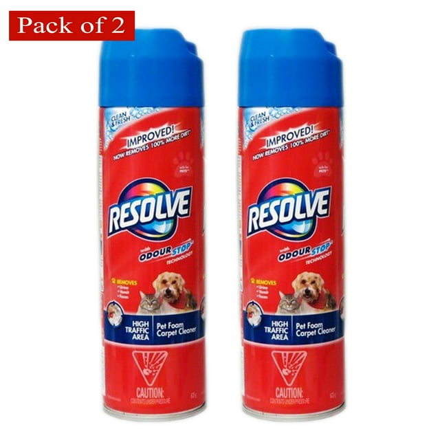 Resolve Carpet Cleaner Foam Spray For Pet Odors (Pet Aisle) 623g (Pack