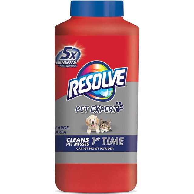Resolve Carpet Cleaner Powder, 18 oz Bottle, For Dirt & Stain Removal