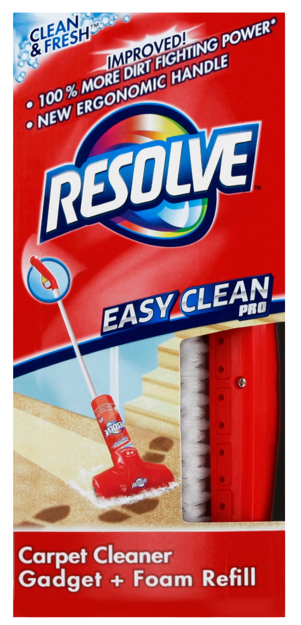 Resolve Pet Expert Easy Clean Carpet Cleaner Gadget Foam Spray Refill, 2  Piece Set, Carpet Cleaner, Pet Stain And Odor Remover, Carpet Cleaner