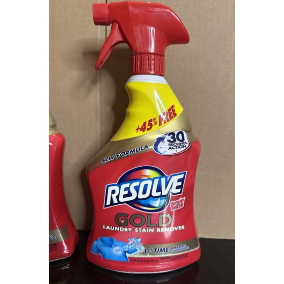 Resolve Gold Laundry Stain Remover Spray N Wash LOOK Larger Size 32oz
