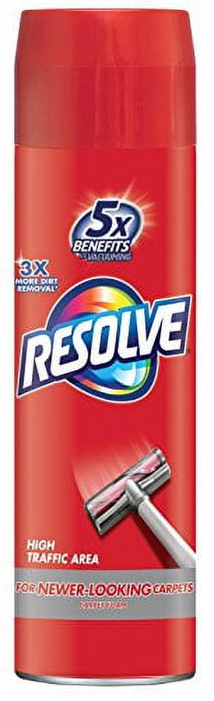 Resolve High Traffic Carpet Foam, 22oz Can, Cleans Freshens Softens &  Removes Stains 