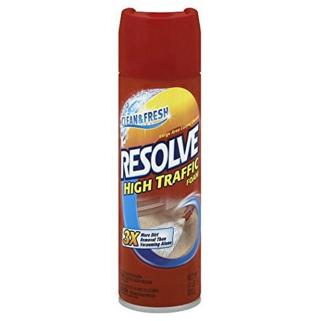 Resolve Cleaner Solution High Traffic Carpet Foam, 22 oz (Pack of 3