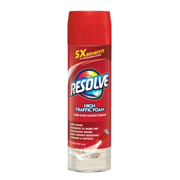 Resolve High Traffic Carpet Stain Cleaner Solution and Odor Remover Foam, 22 oz