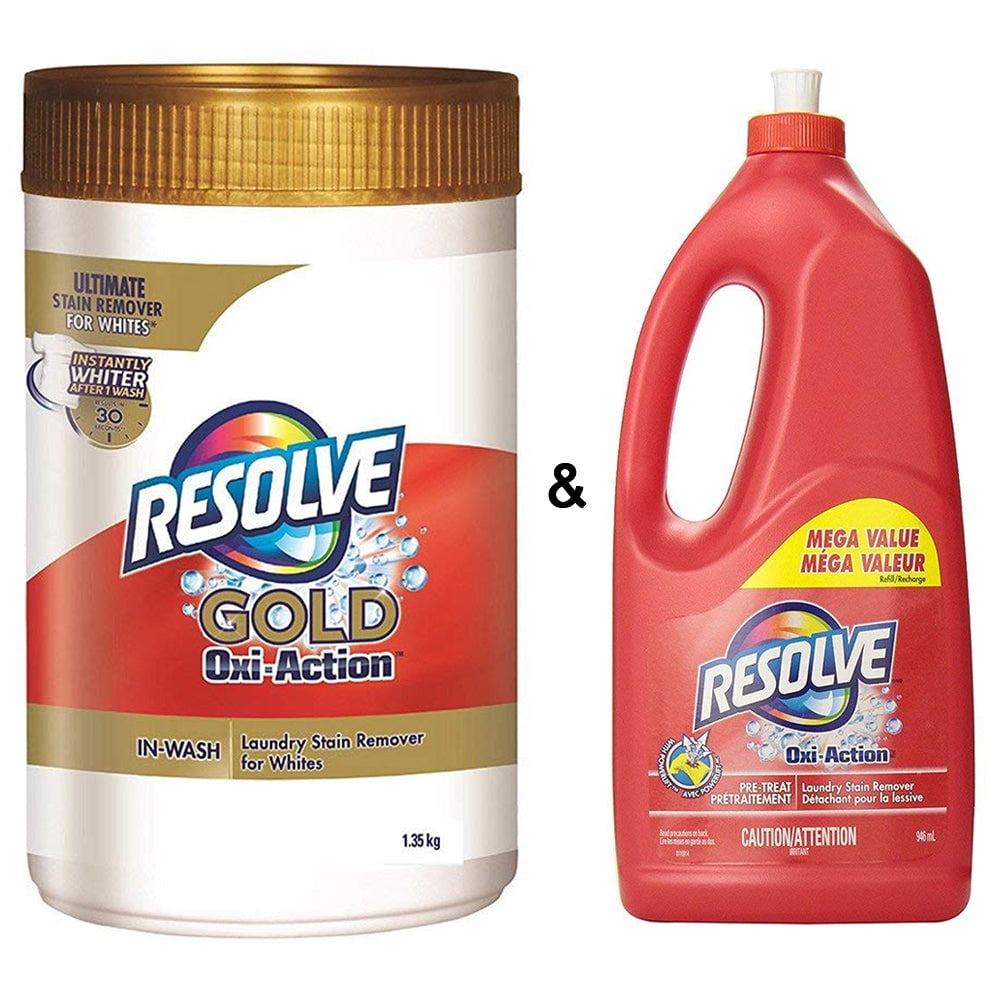 Resolve In Wash Powder Gold 1.35Kg & Resolve OxiAction Laundry Stain