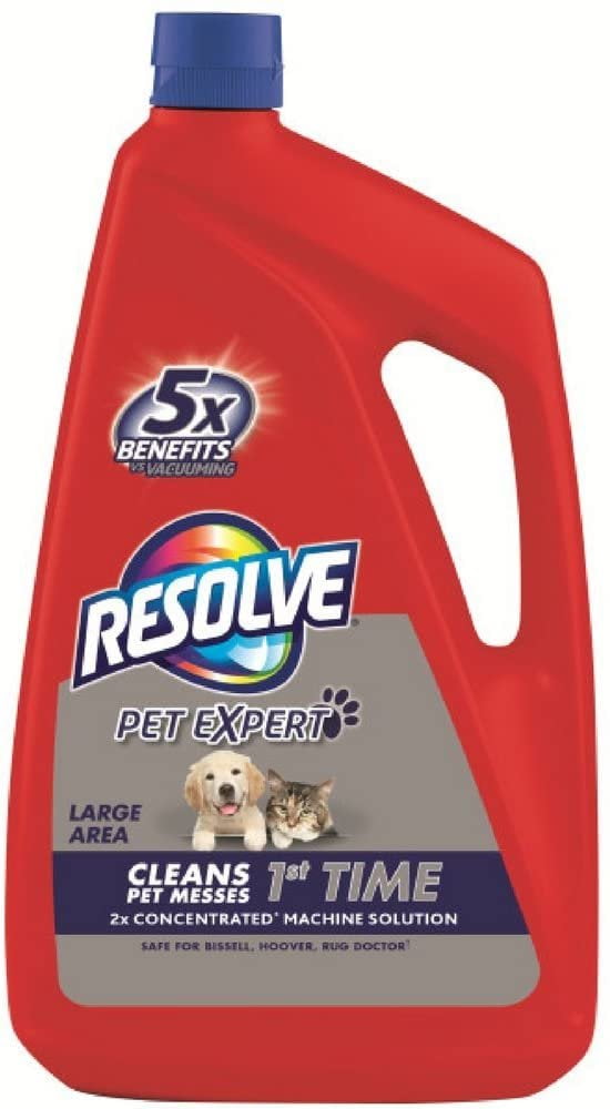 Resolve Pet Carpet Steam Cleaner Solution, 288 fl oz 6 Bottles x 48 oz