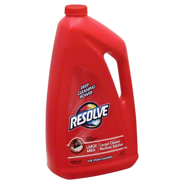 Quick carpet cleaning with resolve 