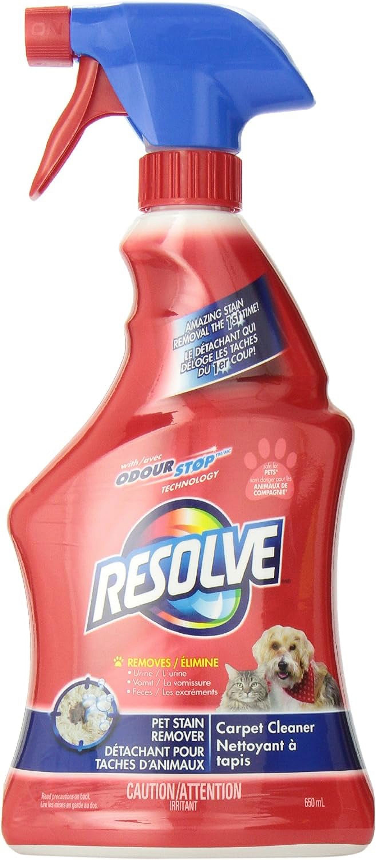 Resolve Pet, Dog & Cat Stain Removal, Carpet Cleaner with Odour Stop