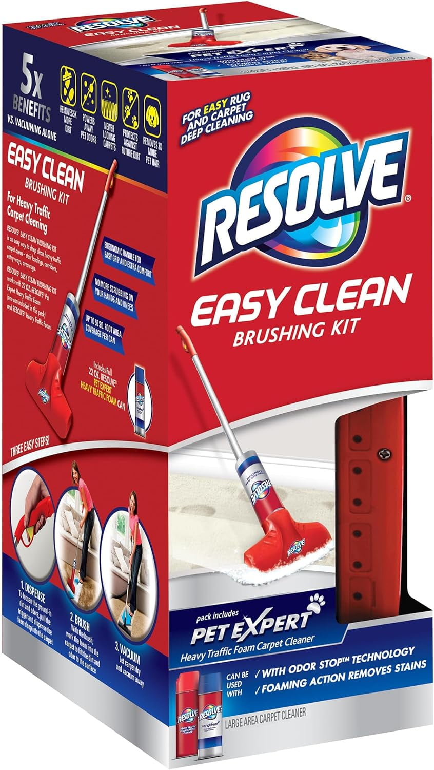 Resolve Pet Expert Easy Clean Carpet Foam Spray Refill, 2 Piece Set