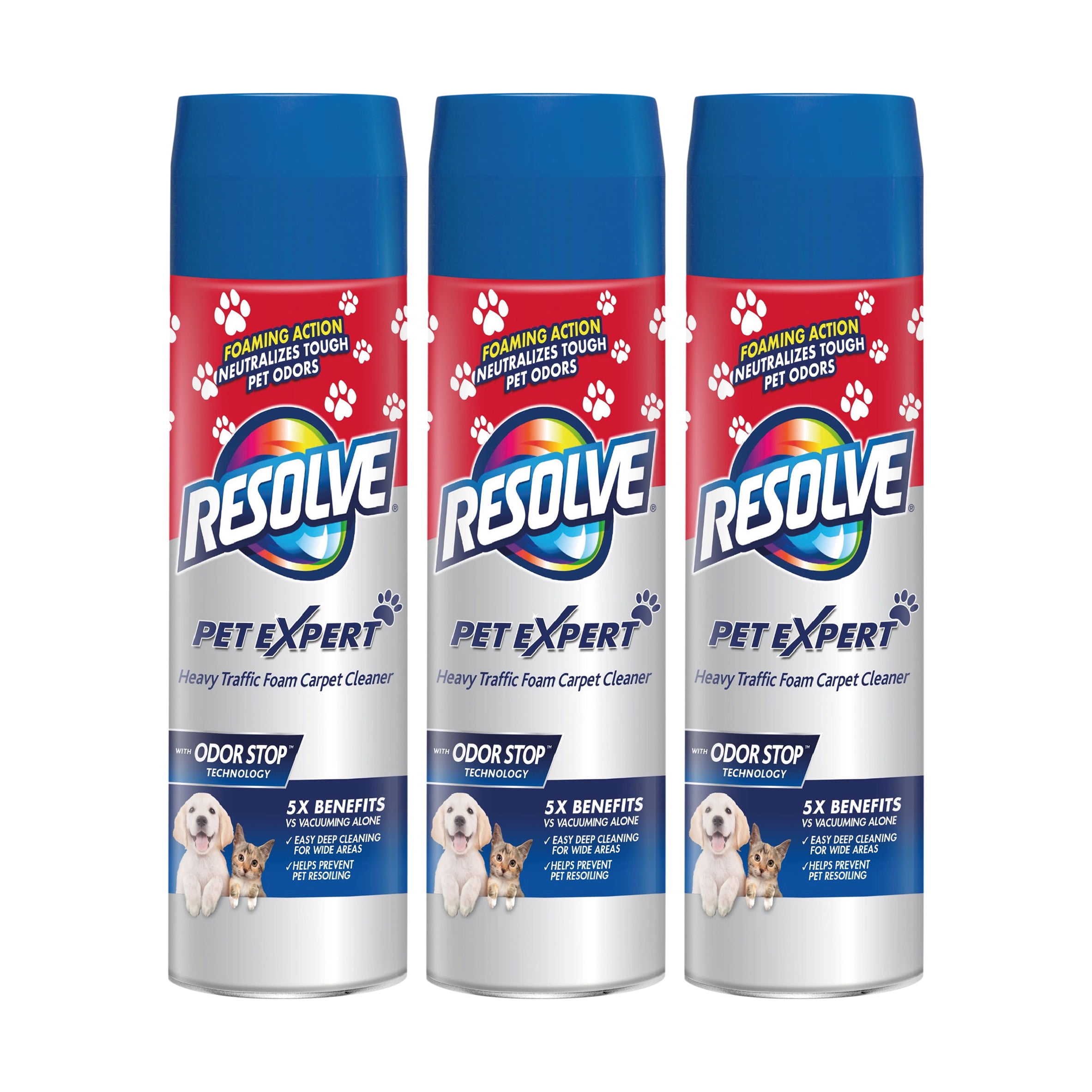 Resolve Pet Expert Carpet Cleaner Solution, High Traffic Foam