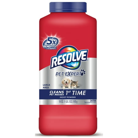 Resolve Pet Formula Carpet Cleaner Moist Powder, 18 Ounce