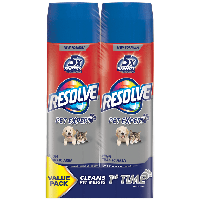 Resolve Pet Expert High Traffic Carpet Foam, Dual Pack photo 1