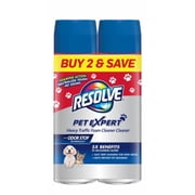 Resolve Pet Expert High Traffic Carpet Stain Cleaner Solution and Odor Remover Foam, 22 oz, 2 Count