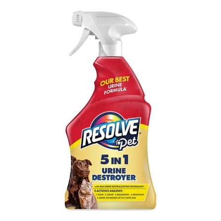 Resolve Pet Specialist Carpet Urine Stain Cleaner and Odor Remover, 22oz