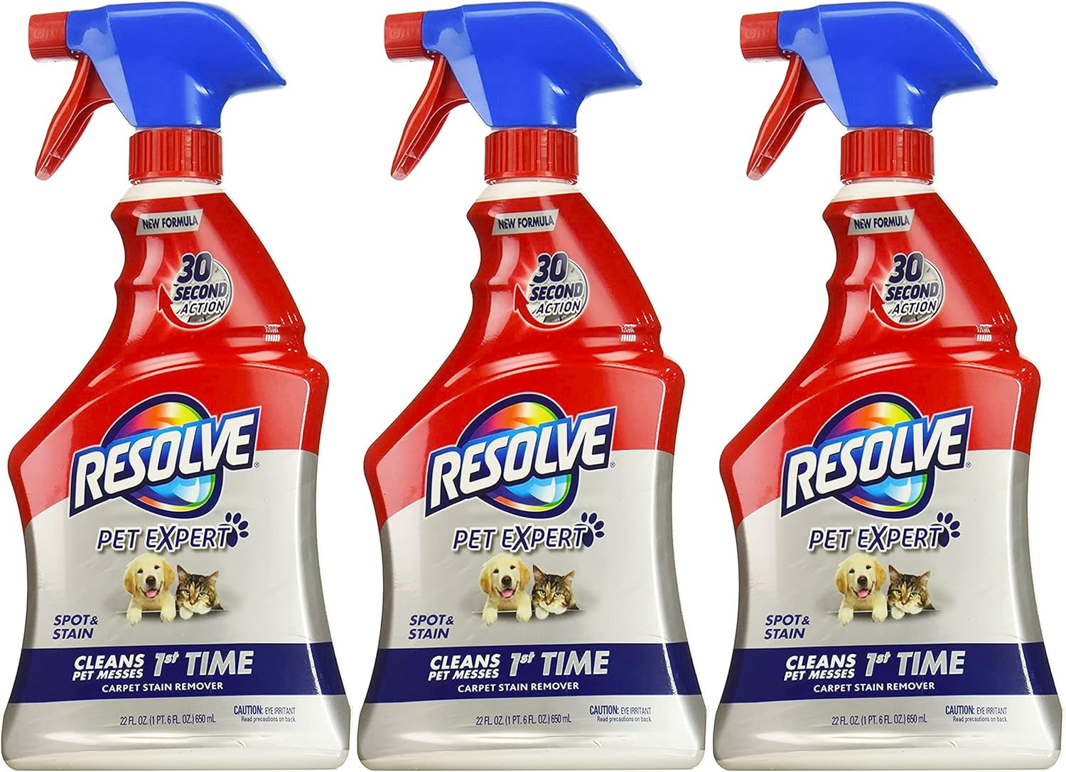 Resolve Pet Stain & Odor Carpet Cleaner, 22 oz (Pack of 3)