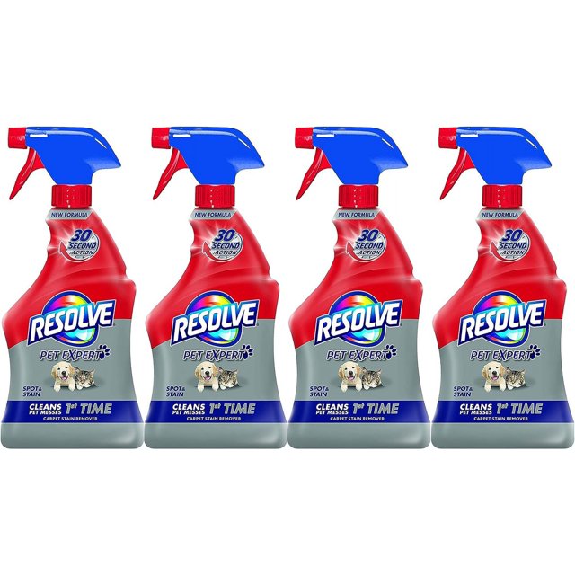 Resolve Pet Stain & Odor Carpet Cleaner, 22 oz (Pack of 4)