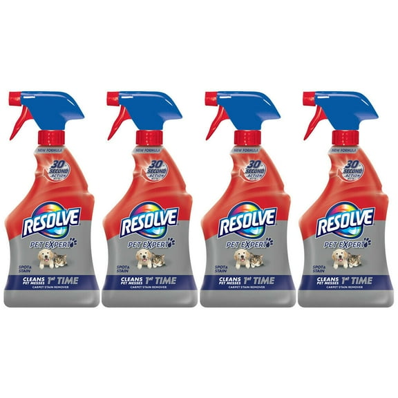 Resolve Pet Stain Remover Carpet Cleaner, 22 oz (Pack of 4)