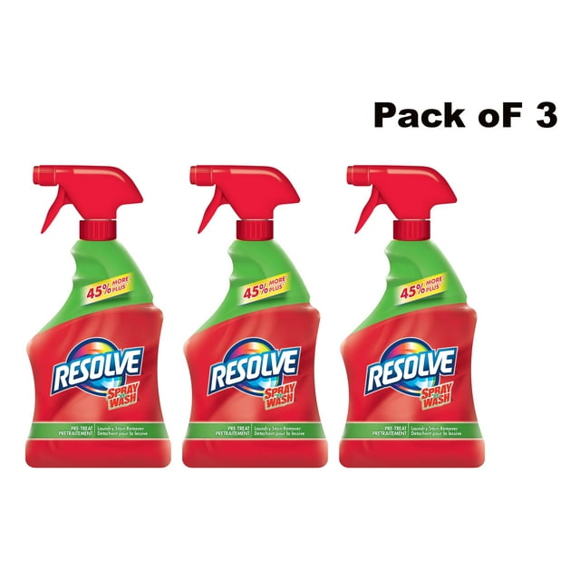 Resolve Spray 'N Wash Laundry Stain Remover 31 Fl Oz Pack of 3