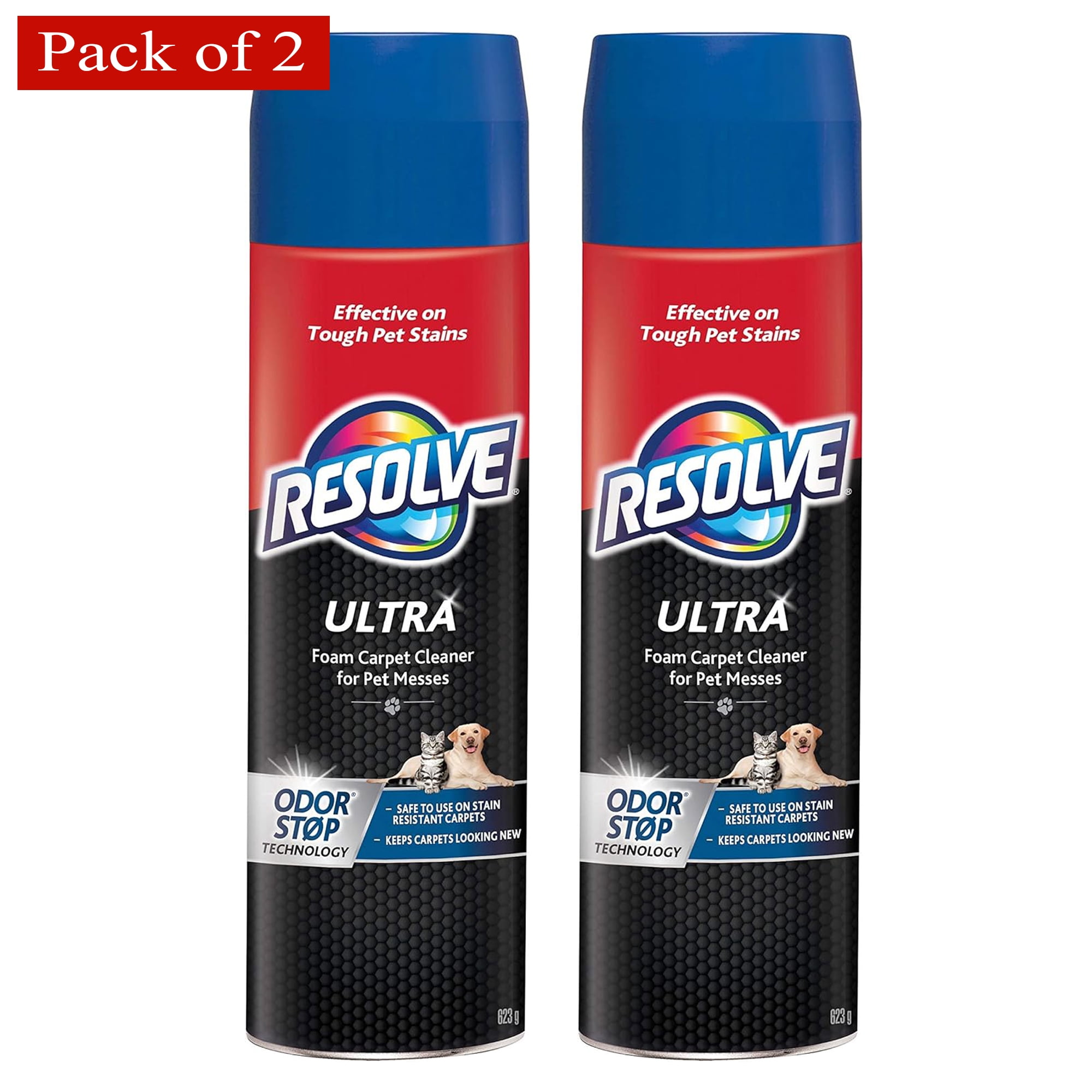 Resolve Ultra Foam Carpet Cleaner 623g (Pack of 2)