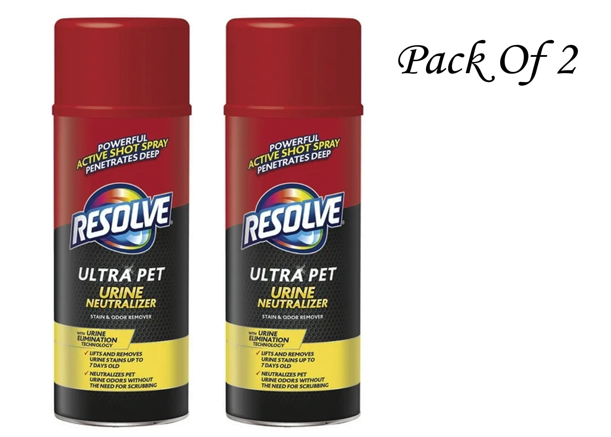 Resolve Ultra Pet Urine Neutralizer Stain and Odor Remover 14 Oz (Pack Of 2)