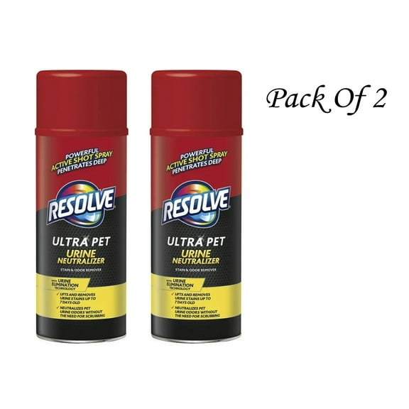 Resolve Ultra Pet Urine Neutralizer Stain and Odor Remover 14 Oz (Pack Of 2)