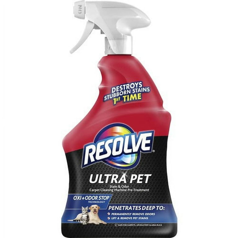 Resolve Ultra Stain/Odor Remover - For Cat, Dog - Recommended for Stain Removal, Odor Removal, Urine Stain, Feces, Urine Smell, Vomit, Red Wine, Juice, Residue, Food Stain - Fresh Scent - 1 quart - 6 Resolve Ultra Stain/Odor Remover - For Cat, Dog - Recommended for Stain Removal, Odor Removal, Urine Stain, Feces, Urine Smell, Vomit, Red Wine, Juice, Residue, Food Stain - Fresh Scent - 1 quart - 6