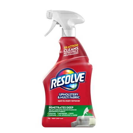 Resolve Multi-Fabric Upholstery Cleaner Solution and Stain Remover Spray, 22 oz