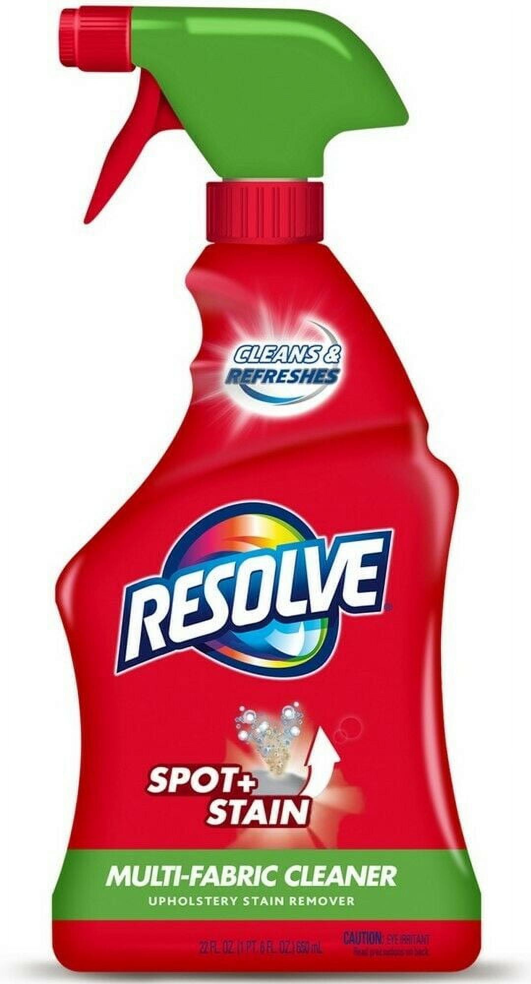 Resolve Upholstery Cleaner & Stain Remover, Multi-Fabric Cleaner 22 oz  (Pack of 4)
