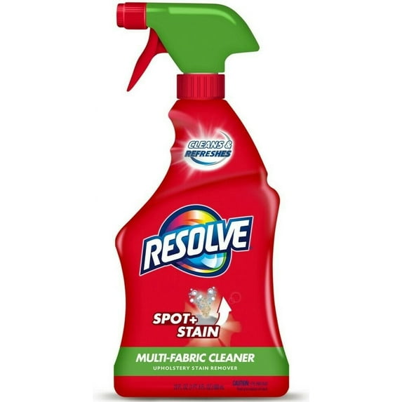 Resolve Upholstery Cleaner & Stain Remover, Multi-Fabric Cleaner 22 oz (Pack of 4)