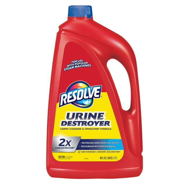 Resolve Urine Destroyer 2X Carpet Concentrate for Steam Machines, 60oz