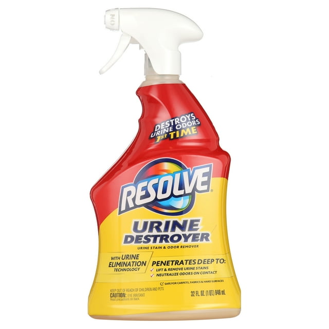 Resolve Urine Destroyer Pet Urine Stain and Odor Remover Spray, 32oz