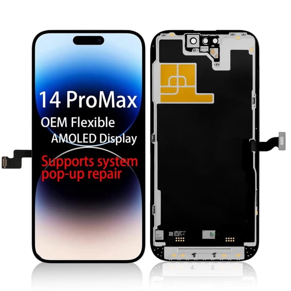 [Resolves System Pop-up Issues] Screen Replacement Assembly for iPhone 14 Pro Max  OEM-Grade Quality, Featuring a 120Hz High Refresh Rate AMOLED Panel and a 6.7-inch 3D Touch OLED Display.