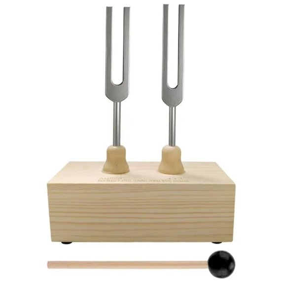 Resonance Tuning Forks 432Hz 528Hz Chakras Tuning Forks with Resonant Box