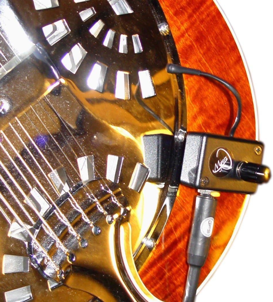 Resonator Guitar Microphone with Flexible Micro-Gooseneck by Myers Pickups