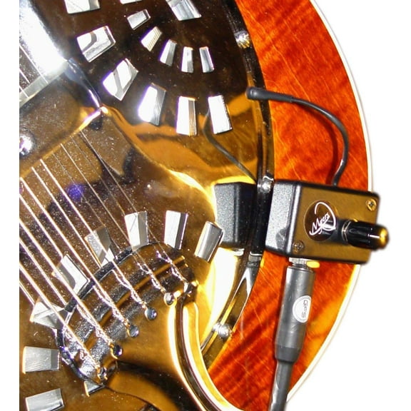 Resonator Guitar Microphone with Flexible Micro-Gooseneck by Myers Pickups