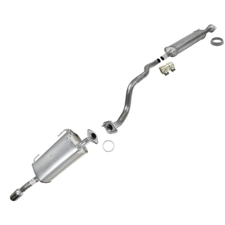 Resonator Muffler Pipe Gaskets Exhaust System For 2013-2016 Nissan Sentra 1.8L