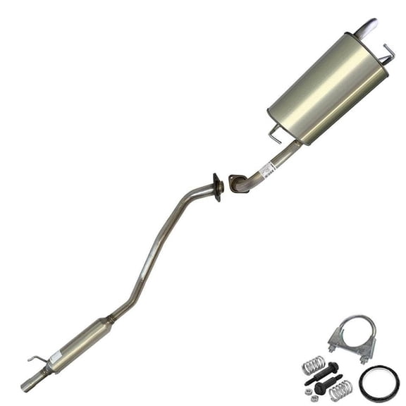 Northeastern Exhaust Stainless Steel Resonator Cat-Back Exhaust System for 20052008 Toyota Corolla 1.8L Sedan | Direct-Fit with Free Hardware