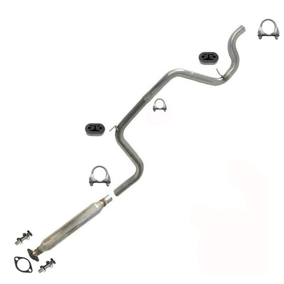 Northeastern Exhaust Stainless Steel Resonator Pipe Compatible with 20002002 Chevy Monte Carlo 3.4L & 20002002 Chevy Impala 3.8L | Includes Gasket, Clamps, Hangers, Bolts & Nuts | Direct Fit