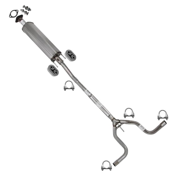 Northeastern Exhaust Resonator & Y-Pipe Fits 2009-2012 Nissan Altima 3.5L - Direct Fit | Stainless Steel | Includes Gasket, Clamps, Hangers and Bolt Kit