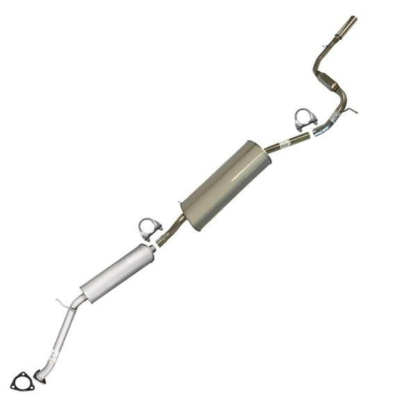 Stainless Steel Muffler Exhaust System Kit Fits 2002-2004 Honda Odyssey 3.5L - Direct Fit