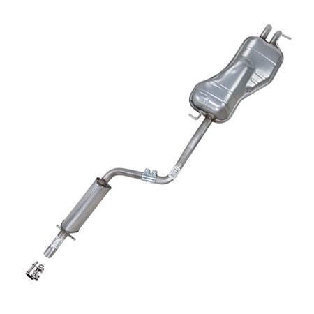 Northeastern Exhaust Resonator Pipe & Muffler Fits 2000-2006 Volkswagen Golf 1.8L & 1999-2005 Volkswagen Golf 2.8L - Direct Fit | Stainless Steel