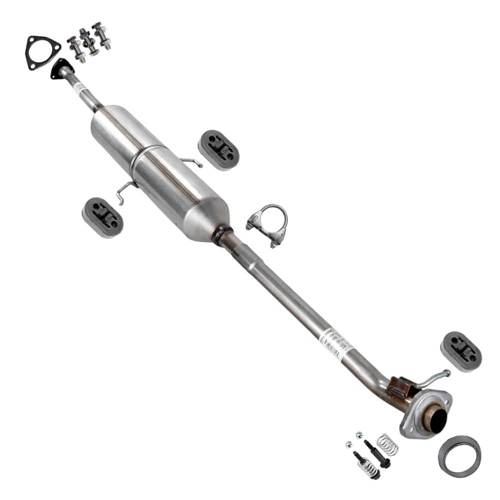 Northeastern Exhaust Resonator Pipe with Hanger Fits 2002-2004 Honda CR-V 2.4L - Direct Fit | Stainless Steel