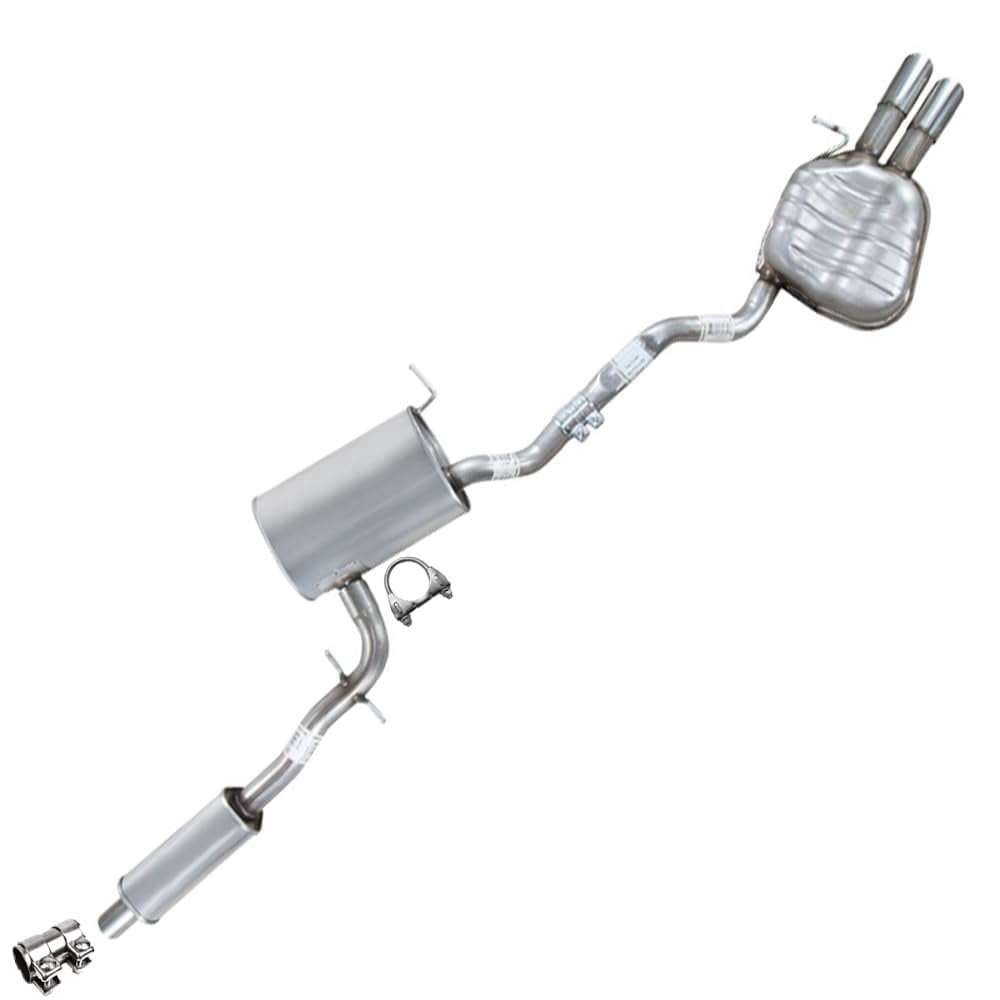 Northeastern Exhaust Resonator & Muffler Fits 2005-2014 VW Jetta 2.5L Wagon Models Only - Direct Fit | Stainless Steel