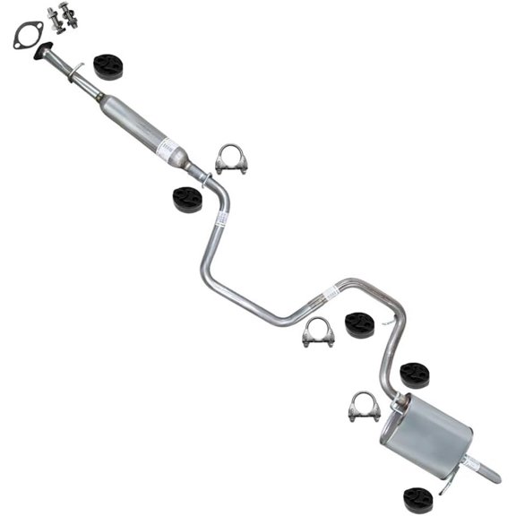 Northeastern Exhaust | Stainless Steel Resonator Pipe, Intermediate Pipe & Muffler Exhaust System Kit Fits 2004-2008 Chevrolet Malibu 2.2L & 2004-2006 Chevrolet Malibu 3.5L - Direct Fit