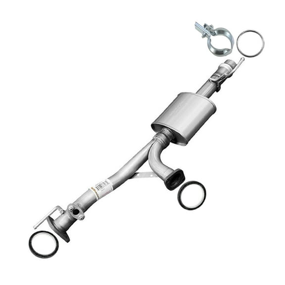 Stainless Steel Exhaust Resonator Y Pipe Fits 2003-2004 Toyota Tundra 128" WB 4.7L - Direct Fit Replacement