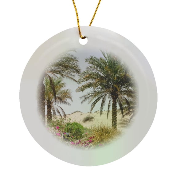 3drose, Resort and Spa. Dubai, Circle Porcelain Ornament